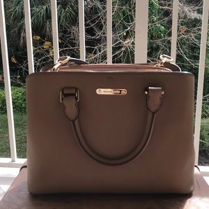 Tan Michael Kors cross body purse